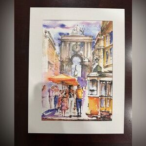 Authentic Portuguese watercolor print